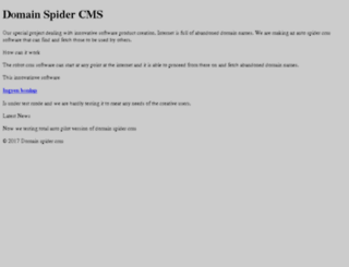 spidernecms.com screenshot