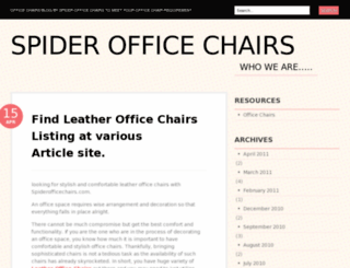 spiderofficechairs.wordpress.com screenshot