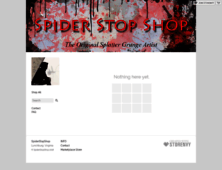 spiderstopshop.storenvy.com screenshot