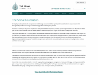 spinal-foundation.org screenshot