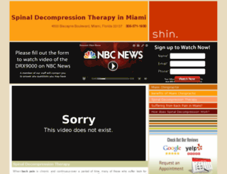 spinaldecompressiontherapymiami.com screenshot