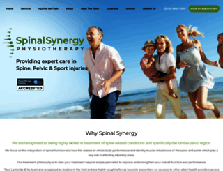 spinalsynergy.com.au screenshot