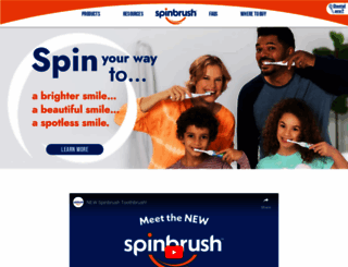 spinbrush.com screenshot
