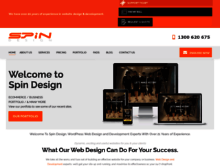 spindesign.com.au screenshot