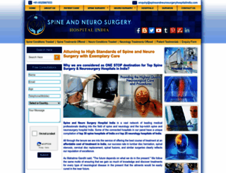 spineandneurosurgeryhospitalindia.com screenshot