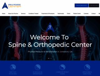 spineandorthopediccenter.com screenshot