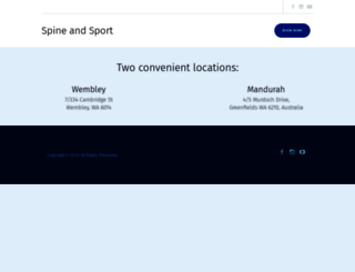 spineandsport.com.au screenshot