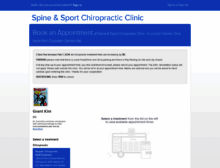spineandsport.janeapp.com screenshot
