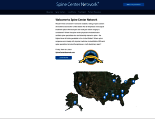 spinecenternetwork.com screenshot