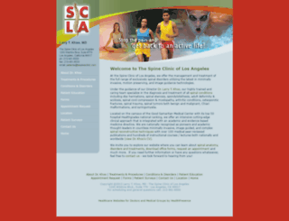 spineclinicla.com screenshot