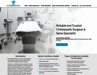 spinespecialist.sg screenshot