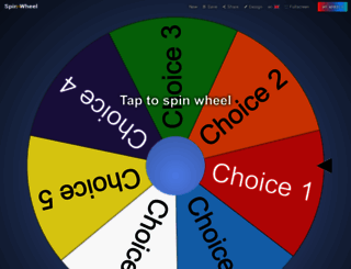 spinnerwheel.com screenshot
