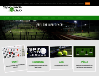 spinpadelclub.com screenshot