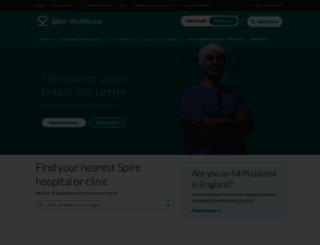 spirehealthcare.com screenshot