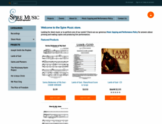 spiremusic.net screenshot