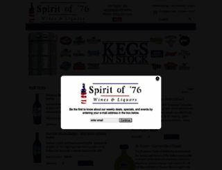 spirit76wines.com screenshot