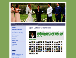 spiritcatcherceremonies.com screenshot