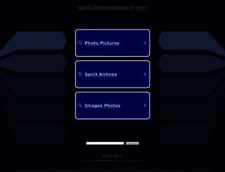 spiritofremembrance.com screenshot