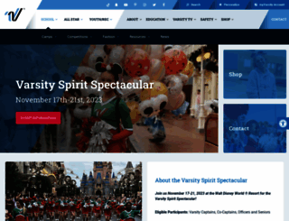 spiritspectacular.varsity.com screenshot