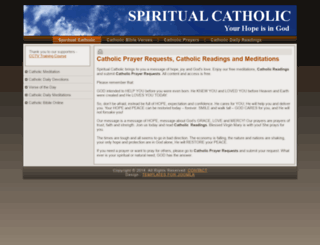 spiritualcatholic.com screenshot