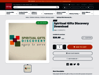 spiritualgiftsdiscovery.com screenshot