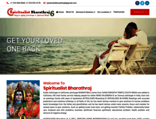 spiritualistbharathraj.com screenshot