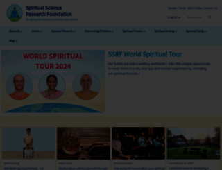 spiritualresearchfoundation.org screenshot