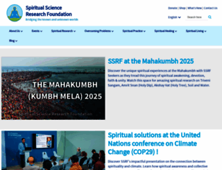 spiritualresearchfoundation.org screenshot