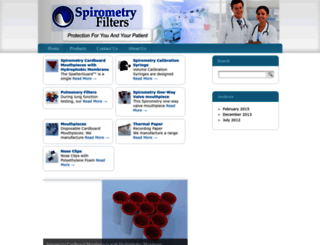 spirometryfilters.com screenshot