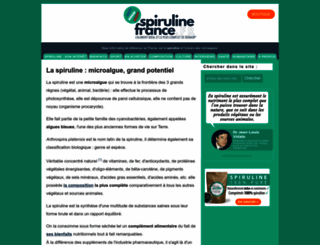 spirulinefrance.fr screenshot