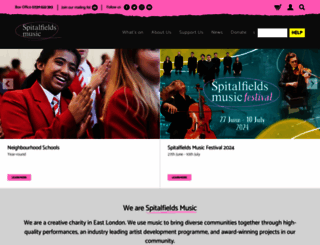 spitalfieldsmusic.org.uk screenshot