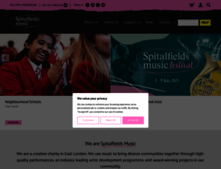 spitalfieldsmusic.org.uk screenshot