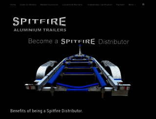 spitfiretrailers.com.au screenshot