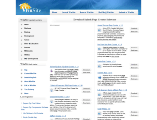 splash-page-creator.winsite.com screenshot
