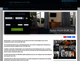 splendid-tour-eiffel.hotel-rez.com screenshot