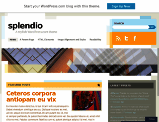 splendiodemo.wordpress.com screenshot