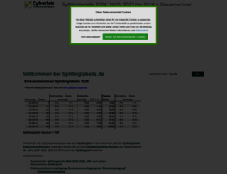 splittingtabelle.de screenshot