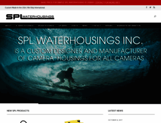 splwaterhousings.com screenshot