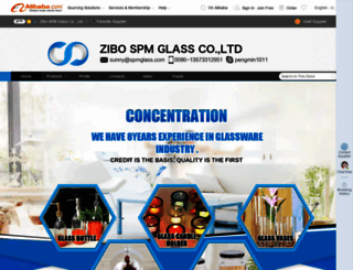 spmglass.en.alibaba.com screenshot