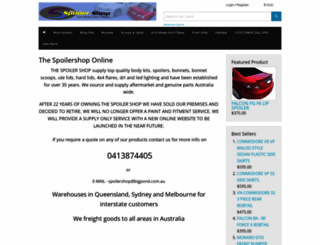 spoilershop.com.au screenshot