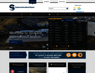 spokaneairports.net screenshot