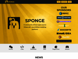 spongepowered.org screenshot
