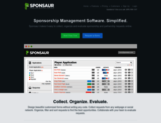 sponsaur.com screenshot