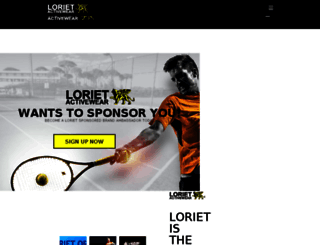 sponsors.loriet.com screenshot