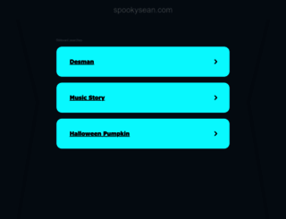 spookysean.com screenshot