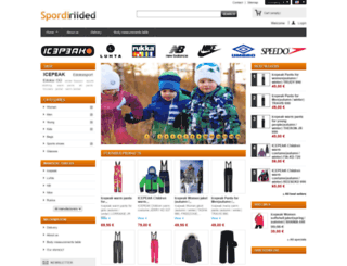 spordiriided-pood.ee screenshot