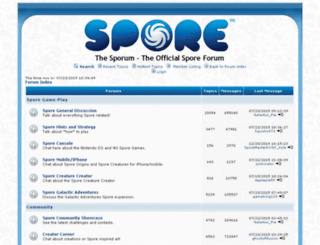 spore.com screenshot