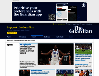 sport.guardian.co.uk screenshot