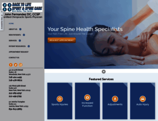 sportandspinecare.com screenshot
