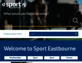 sporteastbourne.co.uk screenshot